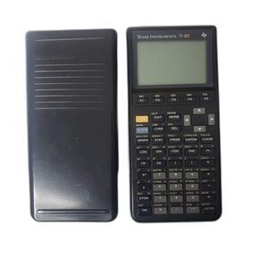 Vintage Texas Instruments TI-85 Graphing Calculator 1990s Tested With Cover